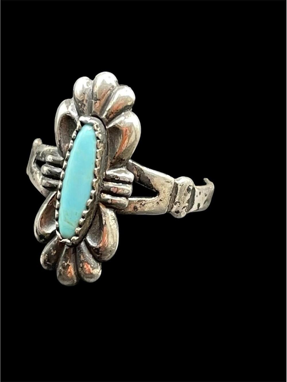 Bell Trading Post Sterling Silver 925 Turquoise Ring Size 6